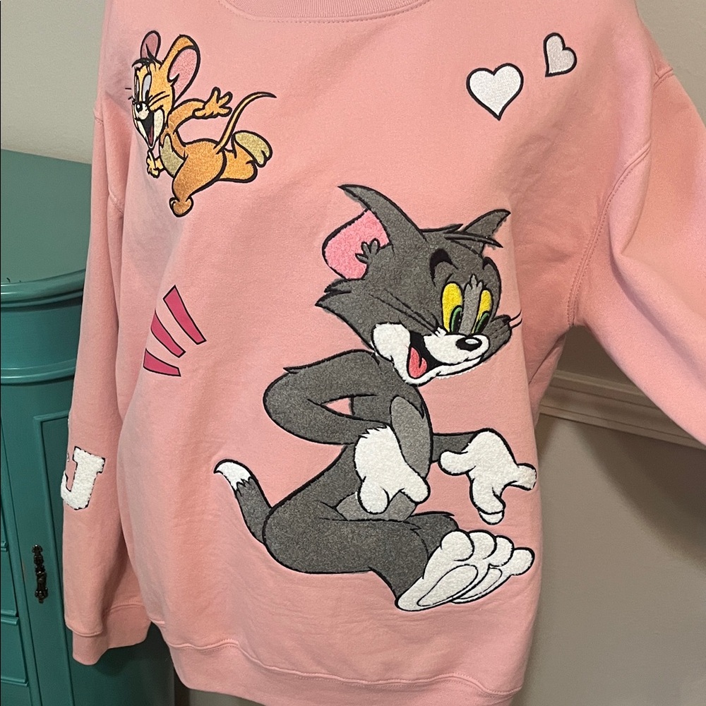 XXL women tom an Jerry sweatshirt, never worn